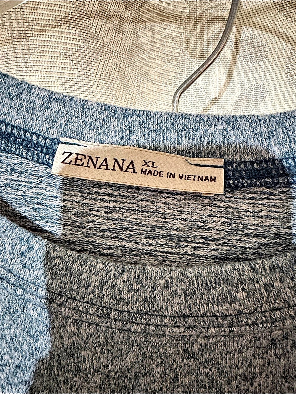 ZENANA Women's Lounge Set Blue & Gray XL Like New - Picture 2 of 4